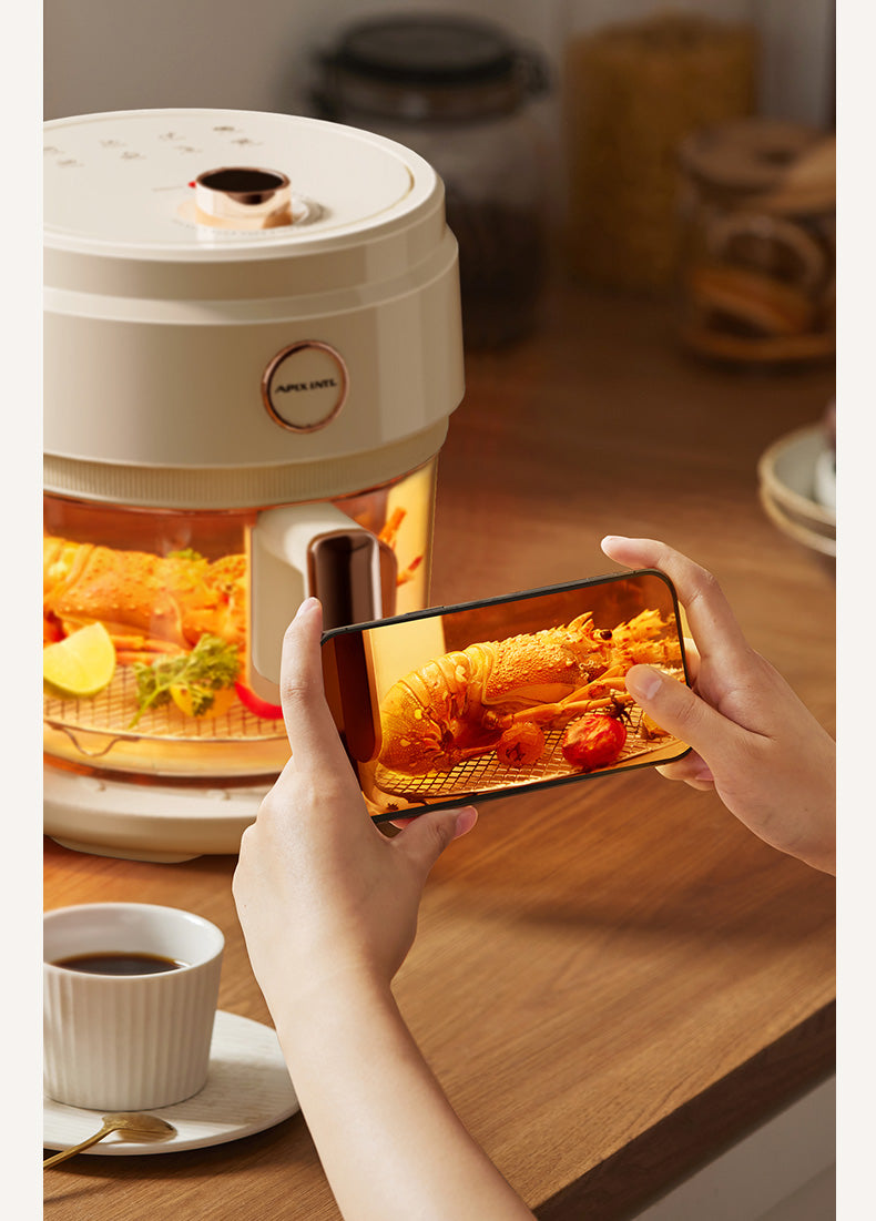 4L Mechanical Air Fryer - Adjustable Timer - Oil-Free Crispy Cooking
