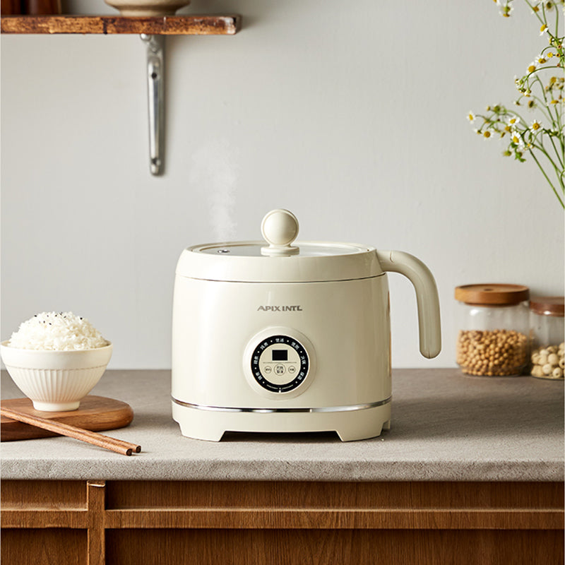 2L Compact Rice Cooker - Non-Stick Pot - 15-Min Quick Cook - Perfect for 1-3 People