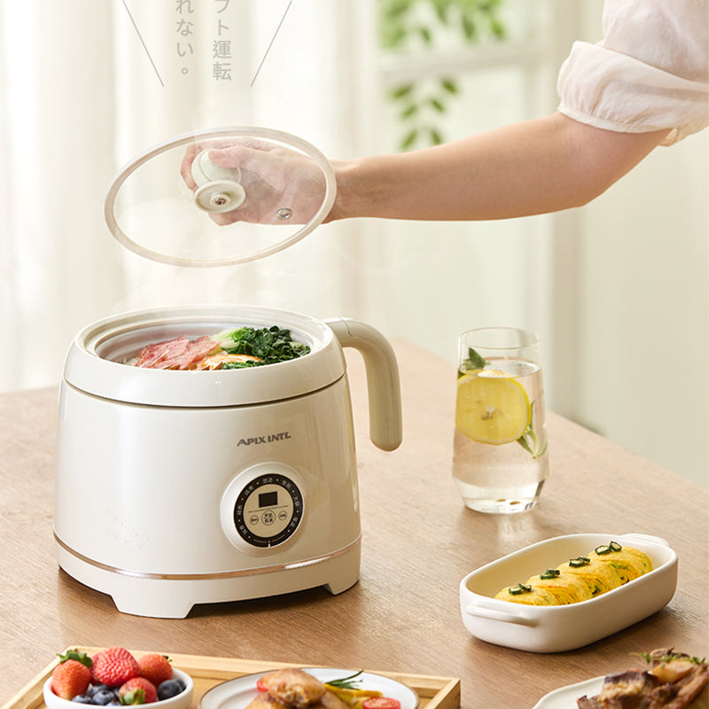 2L Compact Rice Cooker - Non-Stick Pot - 15-Min Quick Cook - Perfect for 1-3 People