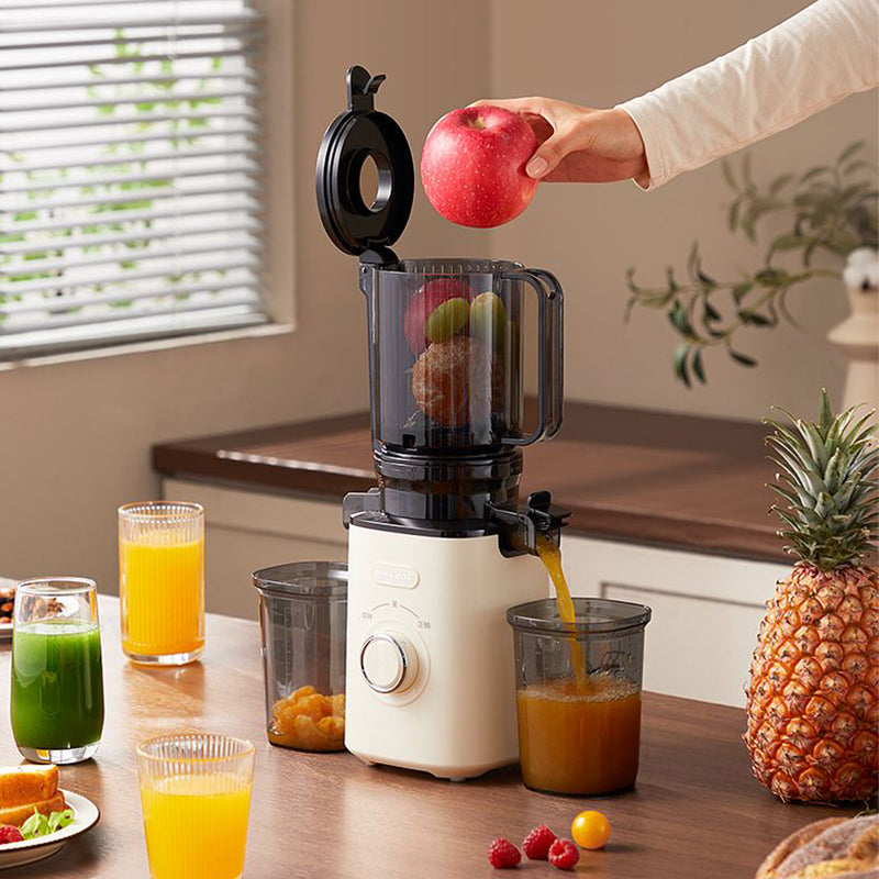 1200ml Wide Mouth Slow Juicer - Quiet Masticating - Whole Fruit & Veggie Extraction