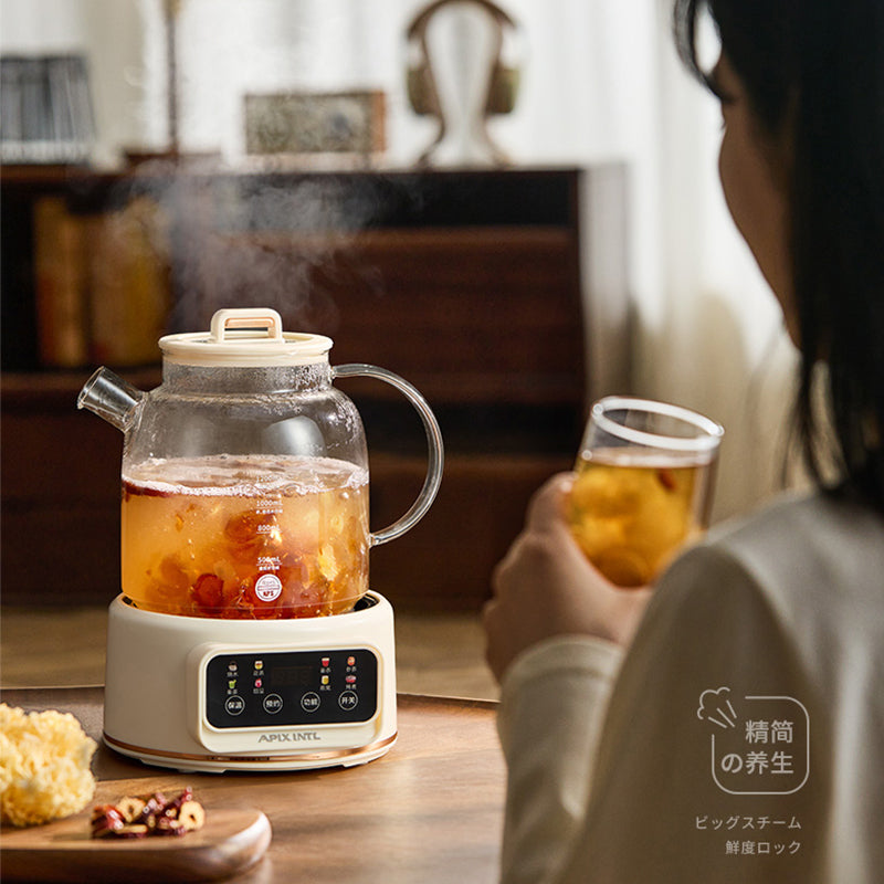 1200ml Glass Electric Kettle - Boil & Keep Warm - Safe for Tea/Coffee/Baby Formula