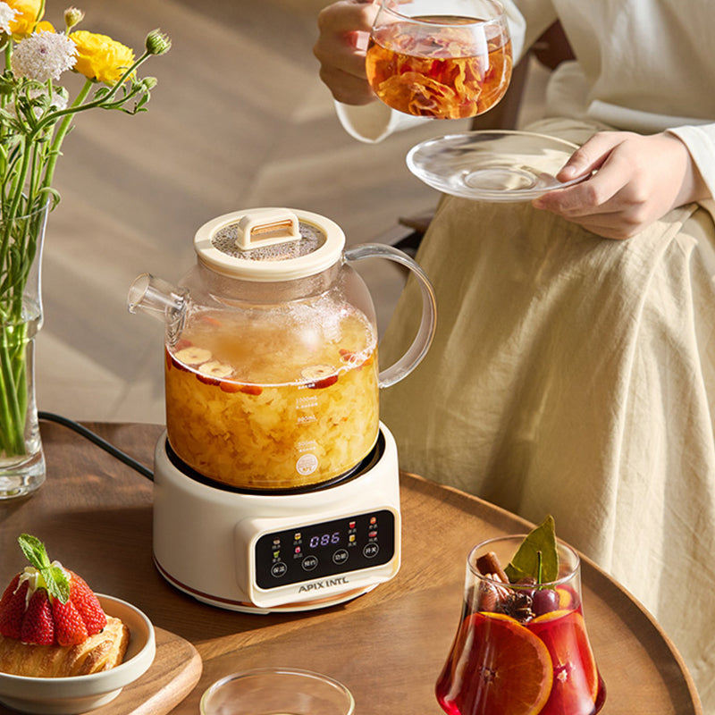 1200ml Glass Electric Kettle - Boil & Keep Warm - Safe for Tea/Coffee/Baby Formula