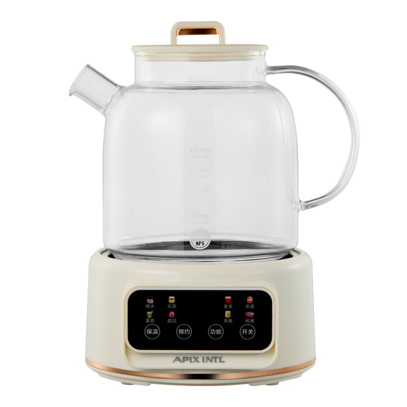 1200ml Glass Electric Kettle - Boil & Keep Warm - Safe for Tea/Coffee/Baby Formula